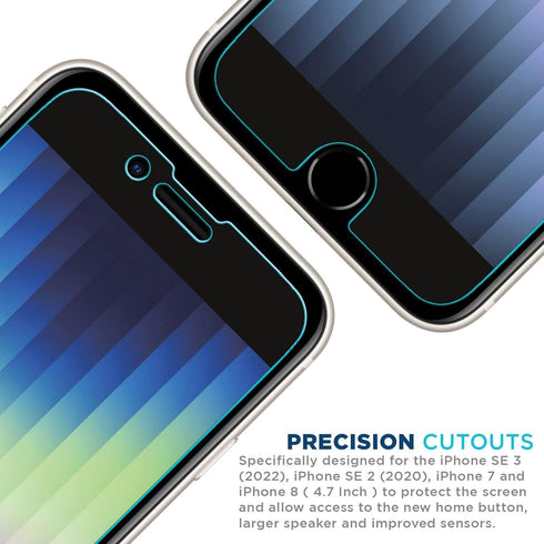 Tech Armor Matte Anti-Glare/Anti Fingerprint Film Screen Protector for Apple NEW iPhone SE 3 (2022), iPhone SE 2 2020, iPhone 7 and iPhone 8 (4.7 ...