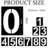 8 Inch Number Stencils Plastic Number Stencils Reusable Digital Painting Templates for Cake Stencil Address Number Painting Stencils Templates...