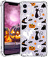 Halloween Clear Phone Case for iPhone 11, Ghost Pumpkin Pattern Case Cover Soft TPU Protective Slim Shockproof Cover Boys Girls Phone Case for iPh...