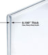 Azar 152727 Horizontal Double-Sided Stand Up Sign Holder, 10 Count Clear, 6 in W X 4 in H...