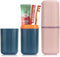 Travel Toothbrush Case,2pcs Travel Toothbrush Cup Holder Toothpaste Storage Containers, Portable Toothbrush Case for Travel Camping Business Schoo...