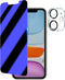 iPhone 11 Anti Blue Light Privacy Screen Protector with Camera Lens Protector, Blue Light Blocking Eye Protection 9H Tempered Glass, Anti Glare An...