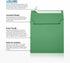LUXPaper Square Invitation Envelopes | Peel & Press | 6 1/2" x 6 1/2" | Holiday Green | 80lb. Text | 50 Qty...