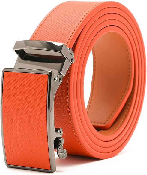 Mens Belt,Ratchet Belt Dress with 1 3/8" Genuine Leather with Easier Adjustable Buckle, Trim to Fit...