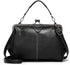 Segater® Women Retro Hollow Oil Wax PU Leather Handbag Kiss Lock Crossbody Purse Vintage Messenger Bag Tote...