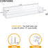 VAEHOLD Adhesive Acrylic Spice Rack with Nano Double Sided Tape Wall Mount Organizer Clear Wall Spice Rack With Shelf Ends for Kitchen Cabinet Doo...
