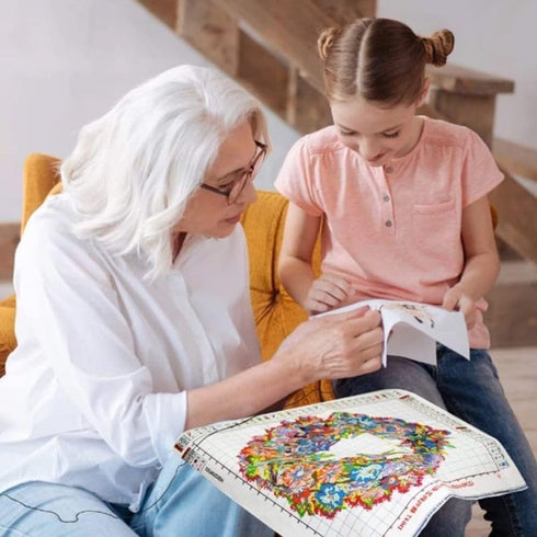 Generic Cross Stitch Kits Counted Kit Cross-Stitching Pattern for Home Decor, 11CT Pre-Printed Fabric Embroidery Crafts Needlepoint Kit 40x50cm-A-...