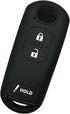 WAZSKE13D01 Alegender 3Btn Smart Key Fob Remote Covers Case Holder Jacket for 2016 2017 2018 2019 Mazda 3 CX3 CX5 CX7 CX9 SPEED3...
