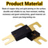 smseace 6Pack 250amp/250a ANL Fuse Compatible with 12V & 24V Systems for Audio Marine Vehicle Video System Gold-Plated ANL Fuses...