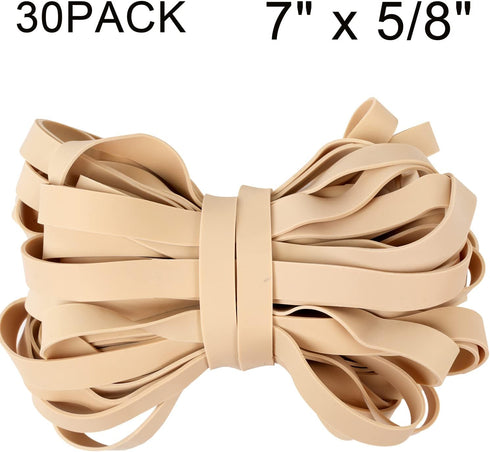 AMUU Rubber Bands Thick Size #107 wide Rubber Bands 30 pack Big Elastics Bands large Long Rubber Bands for Office Supply File Folders box Books gi...