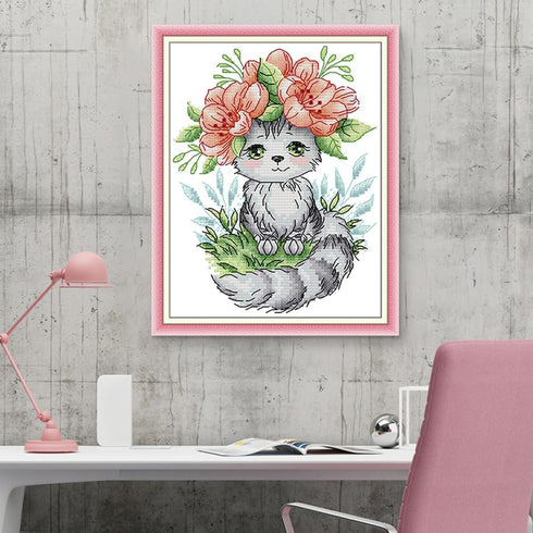 CROSSDECOR Cross Stitch Kit for Adults 14CT Stamped Patterns Cross Stitch with Needlepoint Package Printed On Aida Canvas Embroidery Cross-Stitch ...