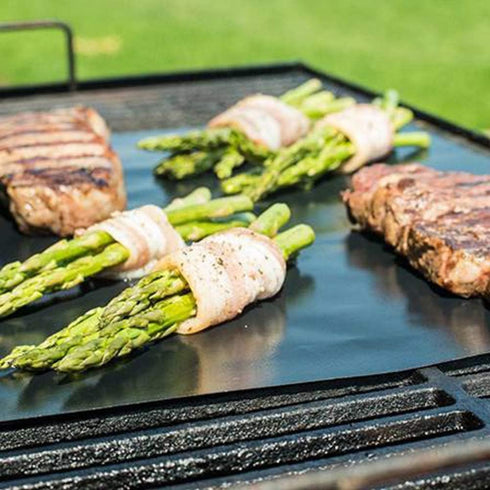 Nattork Grill Mesh Mat,Set (3+2 pc) Non-Stick Reusable BBQ Mesh MatsIdeal for Gas, Charcoal, or Electric Grills,Easy to Clean, Fire Resistant, Wat...