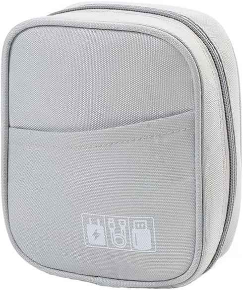 Storage Pouch for Small Electronics and Accessories,Tech Bag,Electronic Organizer Case Compatible with MacBook Laptop Charger,Mouse,Cables,Hub,Pow...