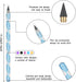 AUAUY 5 PCS Inkless Pencil, Infinity pencil, Reusable Everlasting Pencil, Cute Erasable Portable Pencil for Writing, Drawing, Drafting, Students H...