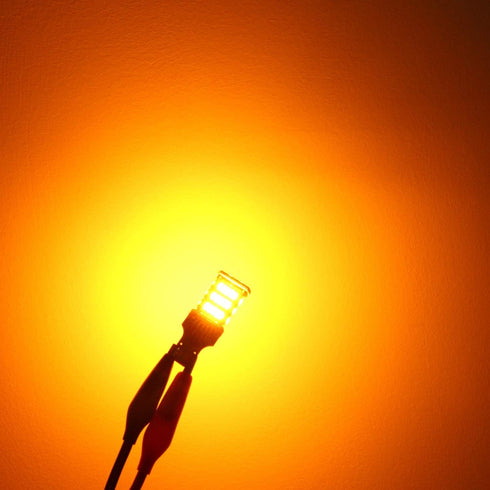 Alla Lighting T15 Base 912 921 LED Bulbs, Amber Yellow Turn Signal, Trunk Cargo, Marker Lights 921Y W16W 922 906 912K 12V Upgrade for Cars, Trucks...