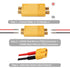 XT60 XT-60 Connectors with 2M 14 AWG Silicone Wire, XT60 Cable Set with 5mm Heat Shrink Tube for DIY Custom RC Lipo Battery Drone Car Boat (10 Pai...