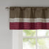 Madison Park Amherst Single Panel Faux Silk Rod Pocket Curtain With Privacy Lining for Living Room, Window Drapes for Bedroom and Dorm, 50x18, Red...