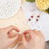PH PandaHall 470 Pcs 7.6~8mm White Lava Beads Dyed Volcanic Stone Beads for Jewelry Making...