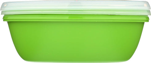 Preserve Dishwasher Safe BPA Free Sandwich Food Storage Container Made from Recycled Plastic in the USA, Set of 2, Apple Green...