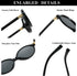 Gleyemor Retro Oval Sunglasses for Women and Men Small 90s Style Glasses...