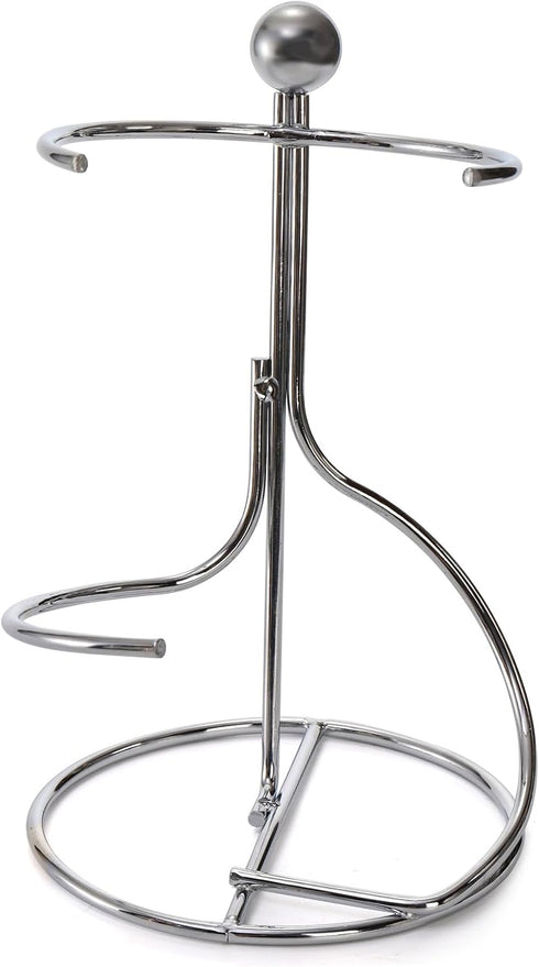 4 Packs Countertop Wine Rack, Silver Metal Small Wine Holder, Floating Wine Bottle Holder for Wine Bottle Storage, Cabinet, Pantry, Unique Tableto...