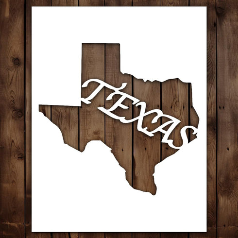 Texas State Stencil, Texas Stencil - Drawing Stencils - Patriotic Stencils - USA States Stencils - America Stencils - for Painting on Wood, Canvas...