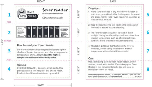 EZY DOSE Kids Thermometer for Fever for Baby and Toddler, Celsius & Fahrenheit, Reusable, Home & Travel, 10 ml...