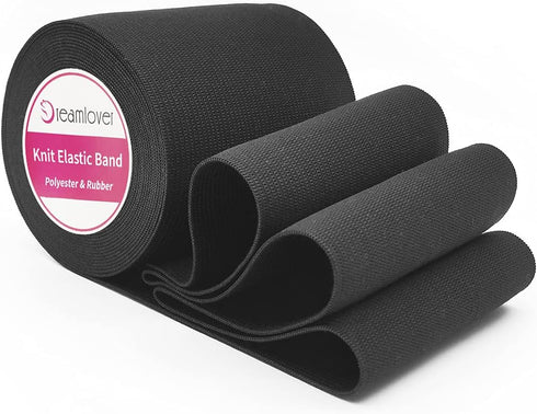 Dreamlover Black Elastic Band for Sewing, Wide Elastic Band, 3.15 Inches x 6 Yards...