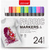 ZEYAR Permanent Markers Fabric Art Pens, Great on Bags, Shoes, T-shirts & Other Fabric Paint Materials - Child Safe & Non-Toxic For Washable Art a...