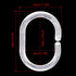 Qulable 24 pcs Shower Curtain Rings Plastic Shower Curtain Hooks C-Shaped Rings Hook Hanger Bath Drape Loop Clip Glide Bathroom Shower Window Rod ...