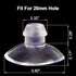 ANCIRS 30 Pack 20mm Suction Cups for Glass Table Tops, Rubber Transparent Anti-Collision Sucker Pad Without Hooks for Home Decoration...