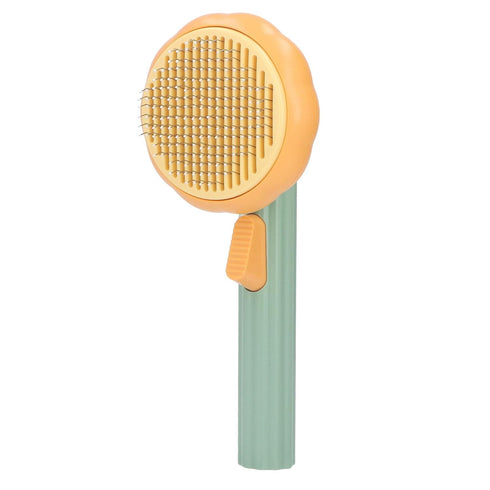 Pet Grooming Brush, Portable Self Cleaning Pet Slicker Brush Cute Indoor Cat Pumpkin Hair Brush Dog Brush for Shedding Short and Long Haired Gogs,...