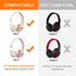 Ear Pads Replacement for Beats Solo 3 - GVOEARS Earpad Cushions Covers for Solo 2 Solo 3 Wired Wireless ON-Ear Headphones with Noise Isolation Mem...