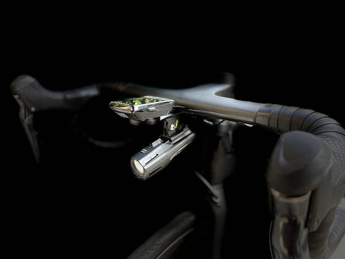 Integrated Aero Handlebar Out Front Cycling Computer Road Bike Mount Compatible with Garmin, Wahoo, CatEye, and Bryton with GoPro Action Camera an...