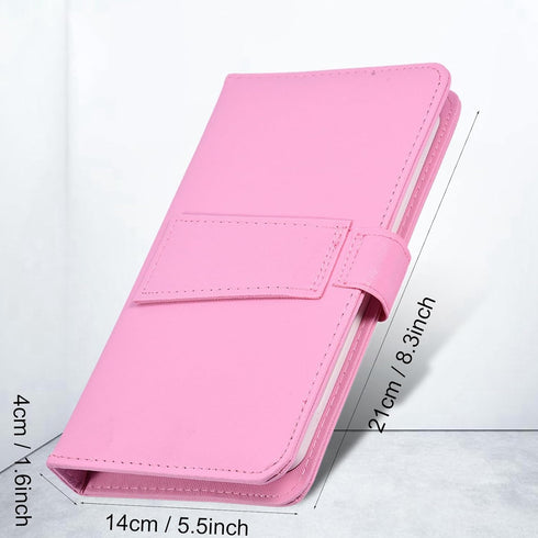 Portable Bluetooth Keyboard with Leather Case, Universal Keyboard with Detachable Flip Case and Stand, Cover with for 4.5''-6.8'' iOS,for Android/...