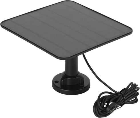 12W Solar Panel Charger for Security Camera, IP65 Waterproof Outdoor Solar Panel Charger Power Banks with Bracket for Arlo Pro 3 Pro 4 Ultra 2 2, ...