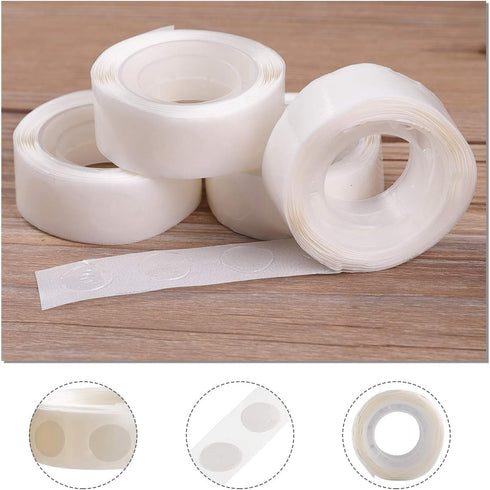 1000pcs Glue Point Clear Balloon Glue Removable Adhesive Dots Double Sided Dots of Glue Tape for Balloons Craft Glue Points Dots Sticky Dots or We...