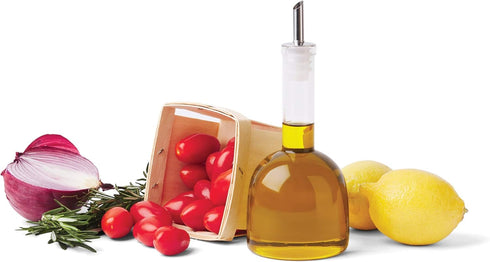 Fox Run Olive Oil and Vinegar Drizzler Bottle, Long Neck, Glass, 7.75" x 3.25"...
