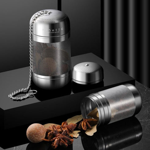 PRETYZOOM Stainless Steel Tea Infuser, Kitchen Stew Cage with Chain Hook, Tea Infuser Ball Portable Mesh Tea Strainer for Loose Tea, Seasoning...