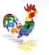 ZOOCRAFT Glass Rooster Chicken Figurine Miniature Country Kitchen Decor Hand Blown Art...