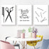 Hair Salon Wall Art Beauty Salon Pictures Wall Decor Fashion Canvas Art Beauty Shop Wall Art Modern Prints Vanity Wall Painting for Beauty Room Po...
