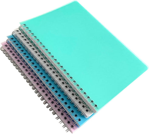 Spiral Notebook, 4 Pack A5 Aesthetic College Ruled - Lined Journals Notebooks, Cute Office Supplies Notebooks for Work, Study, and Notes, 640 Page...