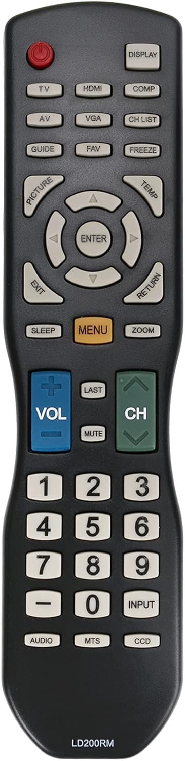 LD200RM Replace Remote Control fit for APEX TV LD4688T LE40H88 LD3249 LD3288T LD3288M LD4077 LE4077M LD4088 LD4688 LE3212 LE3212D LE4012 LE4612 LE...