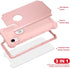 IDweel for iPhone XR Case with Tempered Glass Screen Protector for Women, 3 in 1 Shockproof Slim Hybrid Heavy Duty Hard PC Cover Soft Silicone Bum...