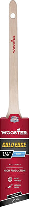 Wooster 5234-1 1/2 Series 5234 1-1/2" Edge Thin Angle Brush, 1 1/2 Inch, Gold,White...