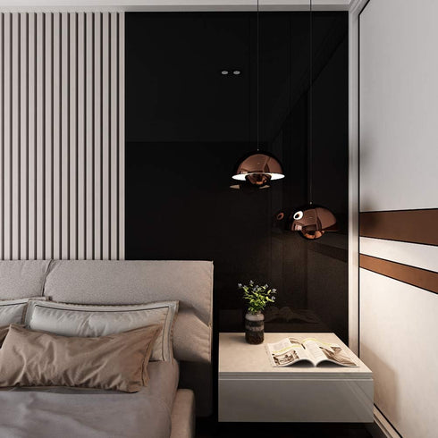 LACHEERY Glossy Black Contact Paper for Cabinets Shiny Peel and Stick Wallpaper Black Kitchen Cabinet Contact Paper Peel and Stick Black Removable...