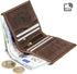 Visconti Hunter 705 Distressed Leather Slim Bifold Card Holder Wallet (Oil Brown)...