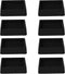 2x2 Square Rubber Furniture Caster Cups, Anti-Sliding Furniture Pads Bed Stopper Floor Protectors with Grip - Protect Any Flooring...