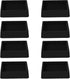 2x2 Square Rubber Furniture Caster Cups, Anti-Sliding Furniture Pads Bed Stopper Floor Protectors with Grip - Protect Any Flooring...