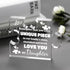 Daughter Birthday Gift from Mom Engraved Acrylic Puzzle Plaque Daughter Gifts - 3.35 x 2.76 Inch Desk Decoration Gift for Daughter Graduation Gift...